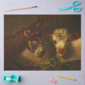Twee vrienden (Donkey en Lamb) (landbouwhuisdieren Tissuepapier (Craft)