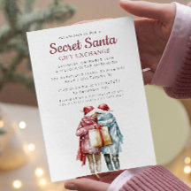 Twee vrienden en Gift Secret Santa Christmas Party