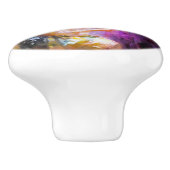 Twee vrienden keramische knop (Zijkant)