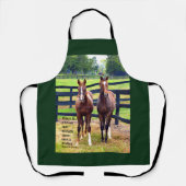 Twee Vrienden met Spreuken 18:24 Schort (Voorkant)