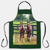 Twee Vrienden met Spreuken 18:24 Schort (Voorkant)