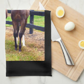 Twee Vrienden met Spreuken 18:24 Theedoek (Quarter Fold)