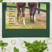 Twee Vrienden met Spreuken 18:24 Theedoek (Gevouwen)