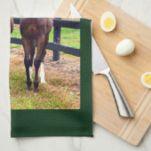 Twee Vrienden met Spreuken 18:24 Theedoek (Quarter Fold)