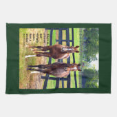 Twee Vrienden met Spreuken 18:24 Theedoek (Horizontaal)