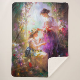 Twee vrienden sherpa deken