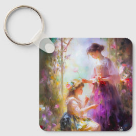 Twee vrienden sleutelhanger