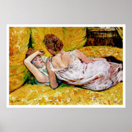 Twee vrienden van Henri de Toulouse-Lautrec Poster