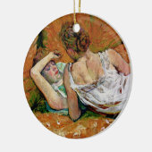 Twee vrienden van Toulouse-Lautrec (versie 2) Keramisch Ornament (Links)