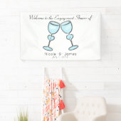 Twee Vrijgezellenfeesten Verloving hartwijn Spandoek (Insitu)