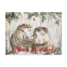 Twee vrolijke nijlpaarden