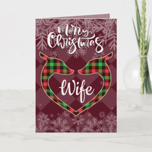 Twee Vrouw Deer voor de Eerste Kerstdag van het Vr Kaart