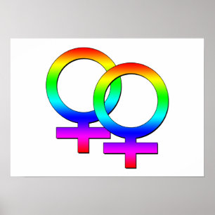 Twee Vrouw signaleert Poster