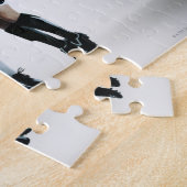 Twee vrouw voetballers in de middelste luchtpost legpuzzel (Zijkant)