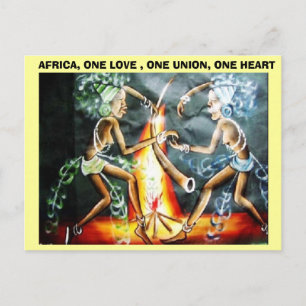 twee vrouwelijke danseres, AFRIKA, ÉÉN LIEFJE, ÉÉN Briefkaart