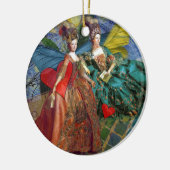 Twee vrouwelijke Klassieke Kunsten Keramisch Ornament (Links)