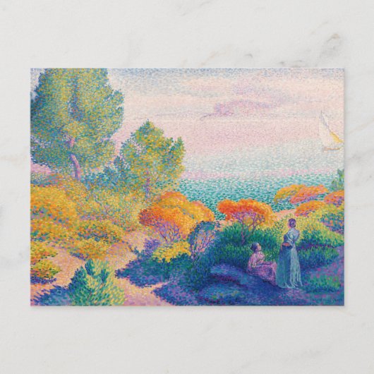 Twee vrouwen aan de Shore, beroemd schilderij, Briefkaart (Voorkant)