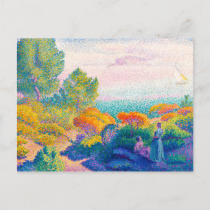 Twee vrouwen aan de wal, Middellandse Zee   H.E. C Briefkaart