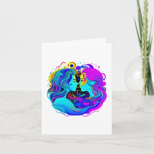 Twee vrouwen bedankkaart (Voorkant)