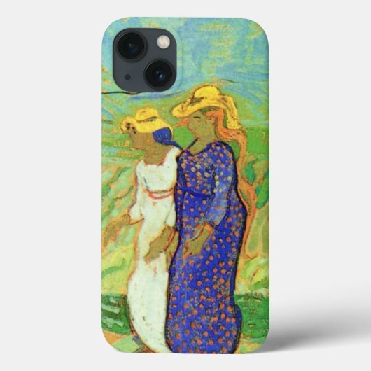 Twee vrouwen die de velden oversteken door Vincent Case-Mate iPhone Case (Achterkant)