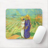 Twee vrouwen die de velden oversteken door Vincent Muismat (Met muis)