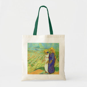 Twee vrouwen die de velden oversteken door Vincent Tote Bag