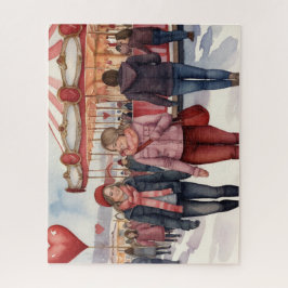 Twee vrouwen die handen vasthouden legpuzzel