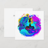 Twee vrouwen feestdagenkaart (Voorkant / Achterkant)