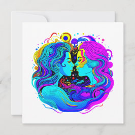 Twee vrouwen feestdagenkaart