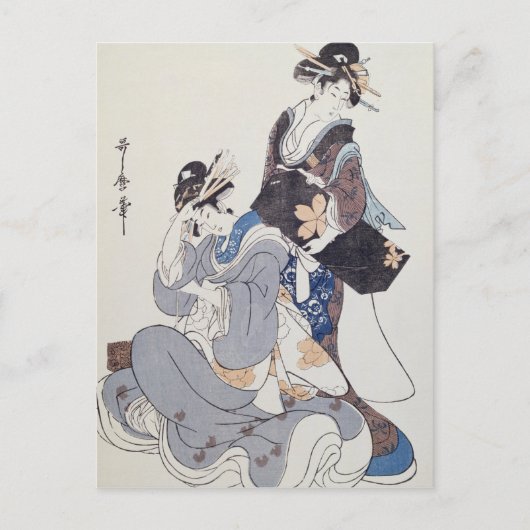 Twee Vrouwen figuren Briefkaart (Voorkant)