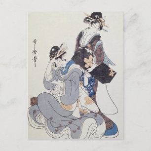 Twee Vrouwen figuren Briefkaart