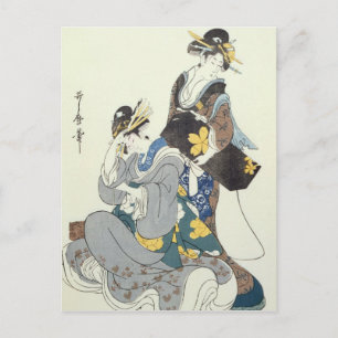 Twee Vrouwen figuren Briefkaart