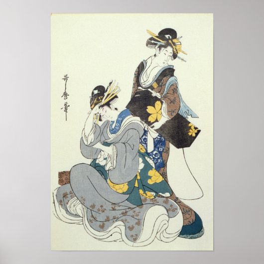 Twee Vrouwen figuren Poster (Voorkant)