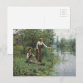 Twee vrouwen Gevist door Daniel Ridgway Knight Briefkaart (Voorkant / Achterkant)
