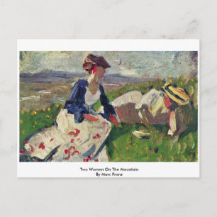 Twee vrouwen in de bergen van Marc Franz Briefkaart
