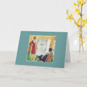 Twee  vrouwen in de keuken kaart (Gele Bloem)