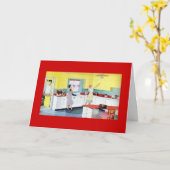 Twee  vrouwen in de keuken kaart (Gele Bloem)