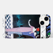 TWEE VROUWEN IN DE Mode 's nachts Art Deco Beauty Case-Mate iPhone Case (Achterkant (horizontaal))