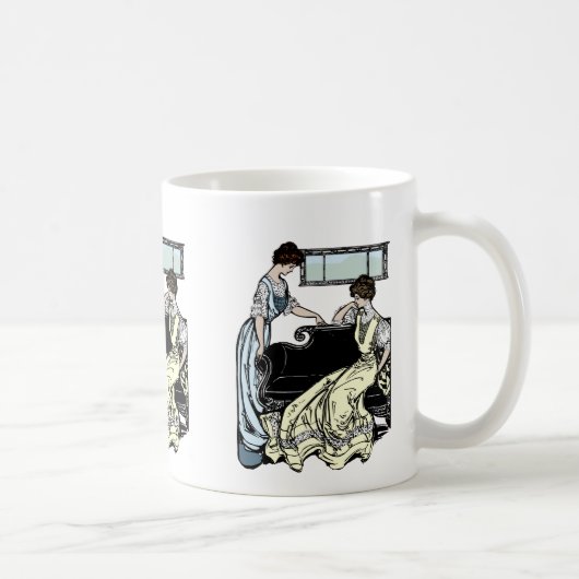 Twee vrouwen in de Mok van de Coffee op lange term (Rechts)