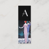 TWEE VROUWEN IN DE NACHT, Beauty Mode Monogram Mini Visitekaartje (Achterkant)