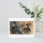 Twee vrouwen in een balcony box Van Gogh Fine Art Briefkaart (Staand voorkant)