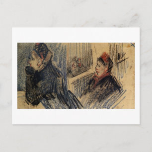 Twee vrouwen in een balcony box Van Gogh Fine Art Briefkaart