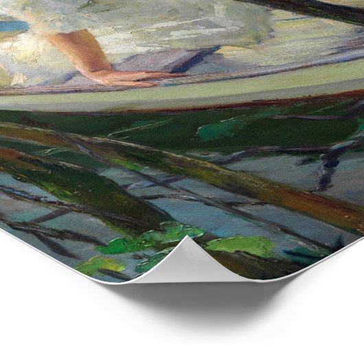 Twee vrouwen in een boot | Edward Cucuel Poster (Hoek)