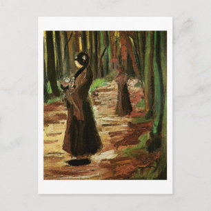 Twee vrouwen in het Bos, Van Gogh Fine Art Briefkaart