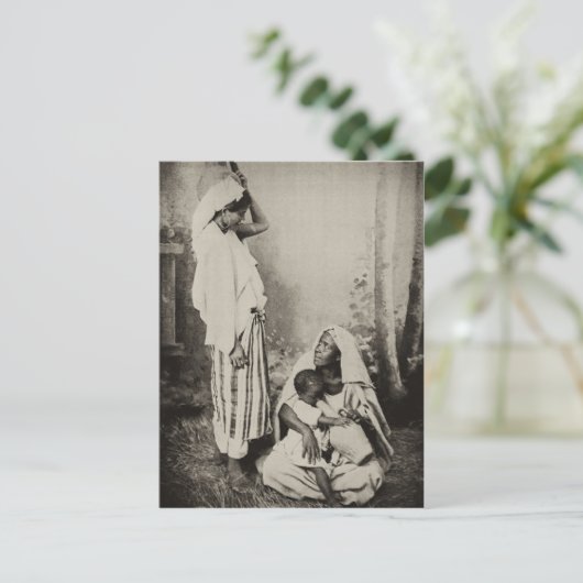 Twee vrouwen in Tangier, Marokko, 1898 Briefkaart (Staand voorkant)