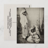 Twee vrouwen in Tangier, Marokko, 1898 Briefkaart (Voorkant / Achterkant)