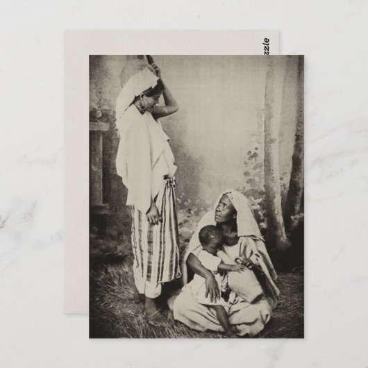 Twee vrouwen in Tangier, Marokko, 1898 Briefkaart (Voorkant / Achterkant)