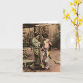 Twee Vrouwen Kaart (Gele Bloem)