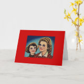 Twee vrouwen kaart (Gele Bloem)