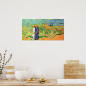 Twee vrouwen kruisen de velden door Vincent van Go Poster (Keuken)